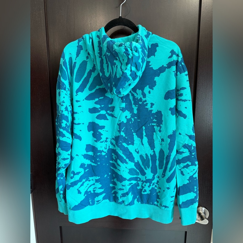 Gymshark Blue Tie-Dye Men's Sweater - Picture 2 of 3